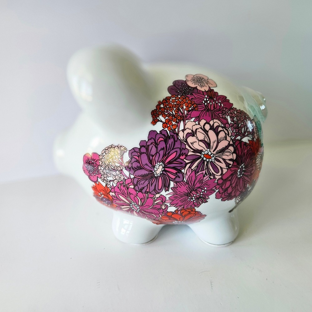 Liberty of London for Target Piggy Bank Floral Ceramic Limited Edition EXCELLENT